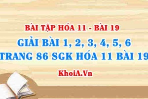 Bài tập Cacbon, Silic: Giải bài tập 1, 2, 3, 4, 5, 6 trang 86 SGK Hóa 11 bài 19
